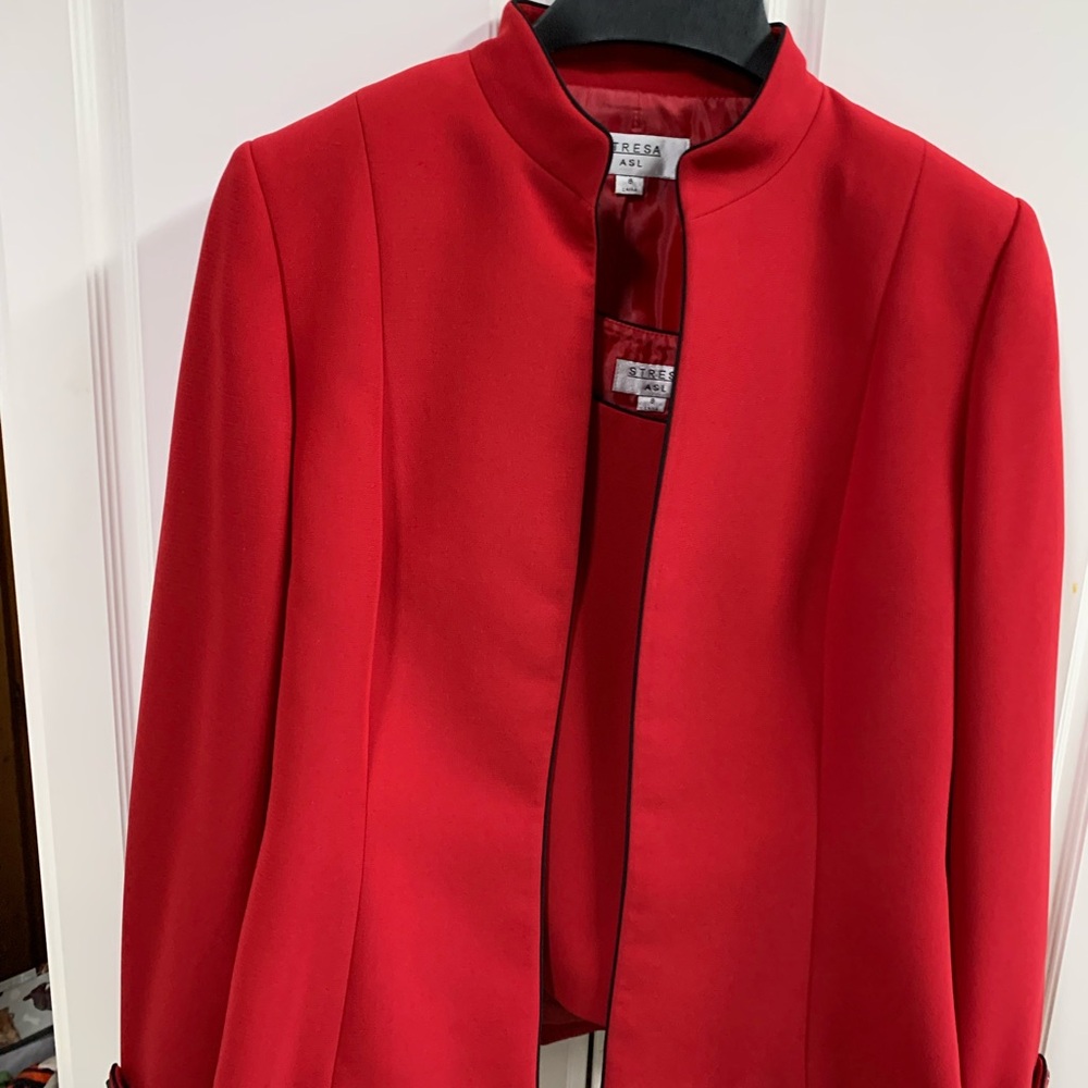 Red Women's Jacket and Tank set by Zara